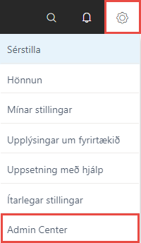 Business Central admin center